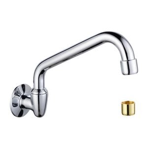 Shaw & Mason 180mm Chrome Swivel Wall Spout