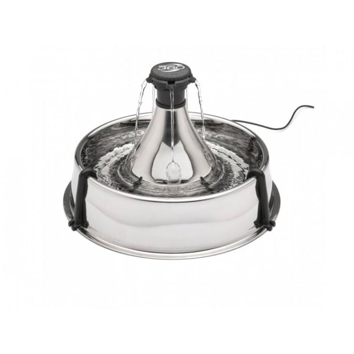 Drinkwell 3.8 Litre 360 Stainless Steel Pet Filtered Fountain for Dogs, Cats
