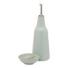 2pc Ecology Glaze Stoneware Ottawa Oil Bottle & Salt Dish Set 450ml/10cm Midday