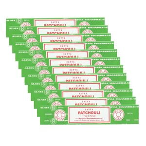 12pk Satya Home Fragrance Scented Incense Sticks Packet Set 15gm Patchouli