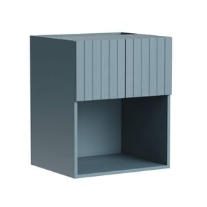 Kaboodle 600mm Danish Blue V-Groove Wall Microwave Cabinet