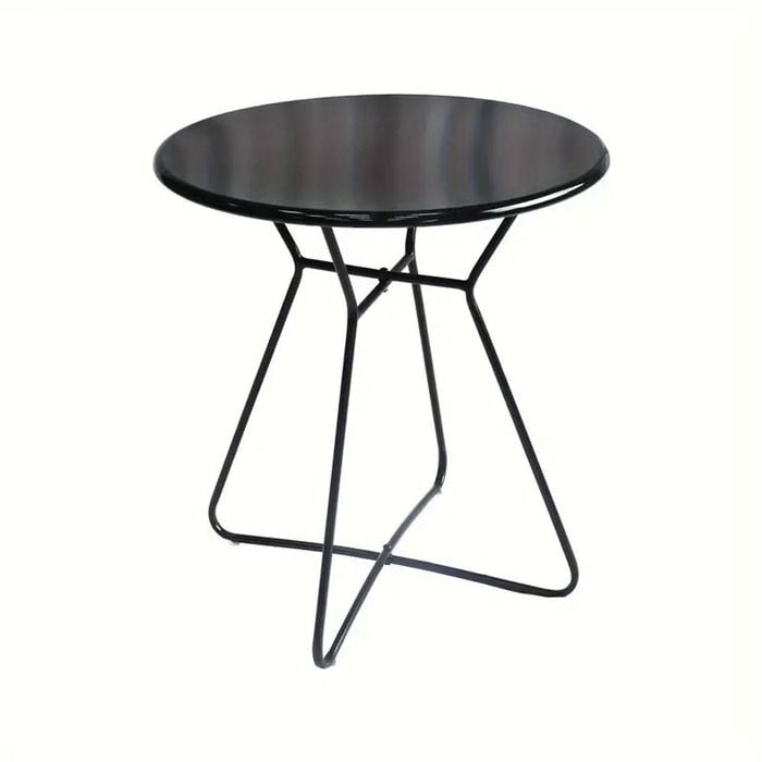 Lifebay Iron Round Side Table Indoor Outdoor Use