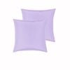 Peppermill Pair of Satin European Pillowcases Lilac
