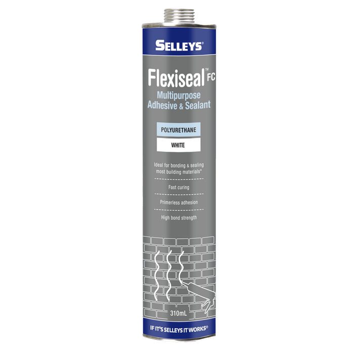 Selleys 310ml White Flexiseal FC Polyurethane Adhesive And Sealant