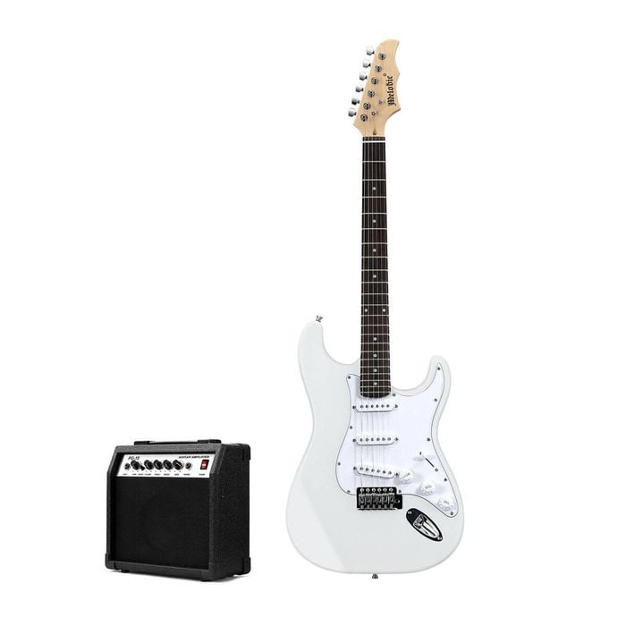 Melodic Dakota Red Electric Guitar White