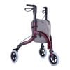 Altus Premium Aluminium 3-Wheel Walker with Convenient Storage Bag Red