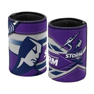 NRL Stubby Can Cooler - Melbourne Storm - Drink - Rubber Base - Neoprene