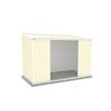 Absco Sheds 3.00 x 1.52 x 2.08m Classic Cream Ezislider Double Sliding Door Garden Shed