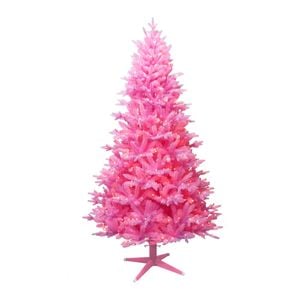 Mirabella 2.1m Scarlet Pink Pre-Lit Christmas Tree 