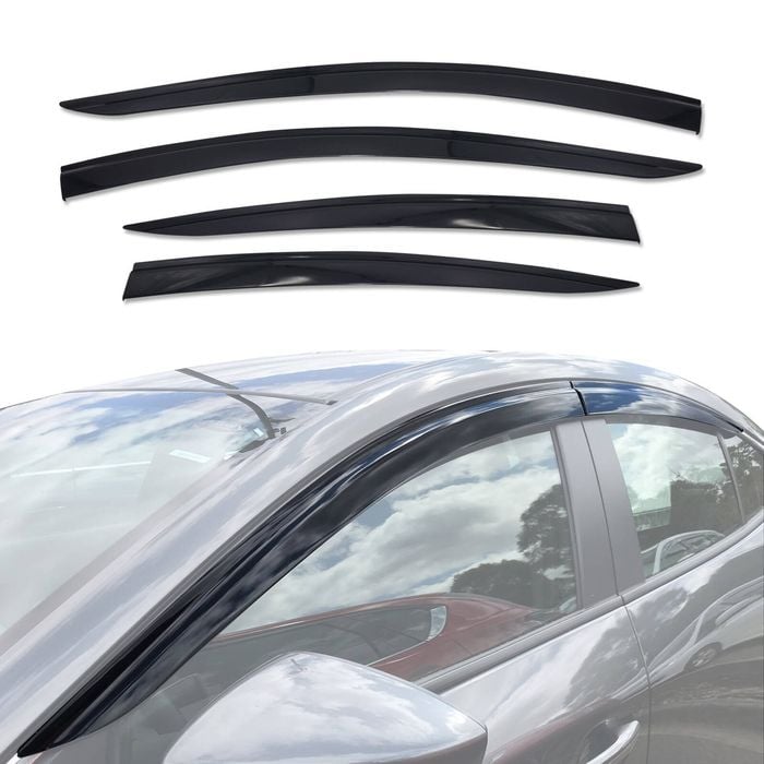AUSGO Injection Weather Shields for Mazda 3 BP Series Sedan 2019-Onwards Weathershields Window Visors Wind Deflectors