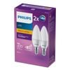 Philips P45 E14 LED 470Lm Warm White 5W Candle - 2 Pack