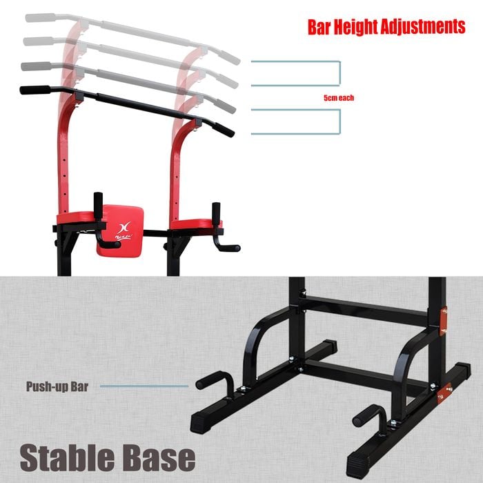 In Power Tower Chin Up Pull Up Station Dips Push Up