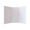 Stein 750 x 750 x 1830mm White 3-Sided Flat Wall Shower Liner 