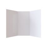 Stein 750 x 750 x 1830mm White 3-Sided Flat Wall Shower Liner 