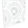 ProtectorAl 300-1200w x 300-1200h Pearl White Sunburst Unframed Solid Aluminium Decorative Panel