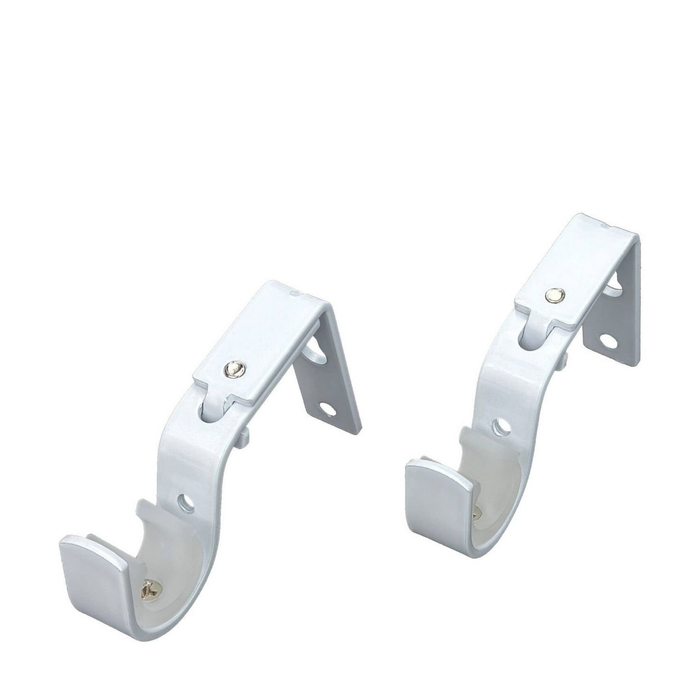Pillar 16/25mm White Adjustable Universal Brackets