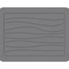 Hard Diatomite Kitchen Dish Drying Mat Lines In Dark Grey 40x30cm