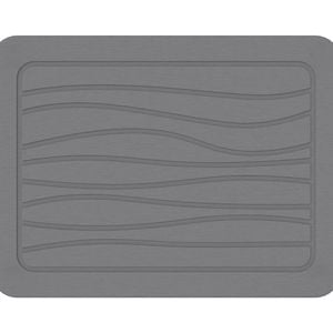 Hard Stone Diatomite Kitchen Dish Counter Top Drying Mat in Dark Grey