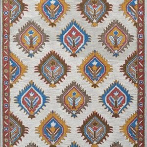 European Style Handmade Astre Wool Rug - 6217 - Beige - 160x230cm