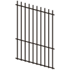 ProtectorAl 350 - 1200 x 1800mm Black Satin Raked Up to 15º Batten Pool Fence Panel - Black