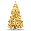 Costway 1.8M Christmas Tree Foldable 250 LED Xmas Decoration Plant Snow Effect