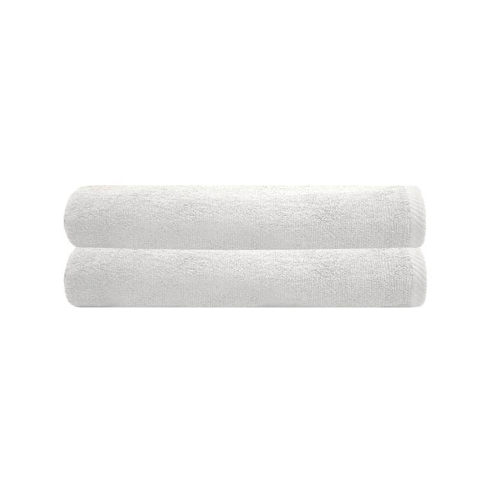 Chateau 2pack Bath Sheet 80x160cm White