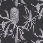 Porter's Paints 61.5cm x 10m Charcoal Banksia Wallpaper Roll - 61.5cm x 10m