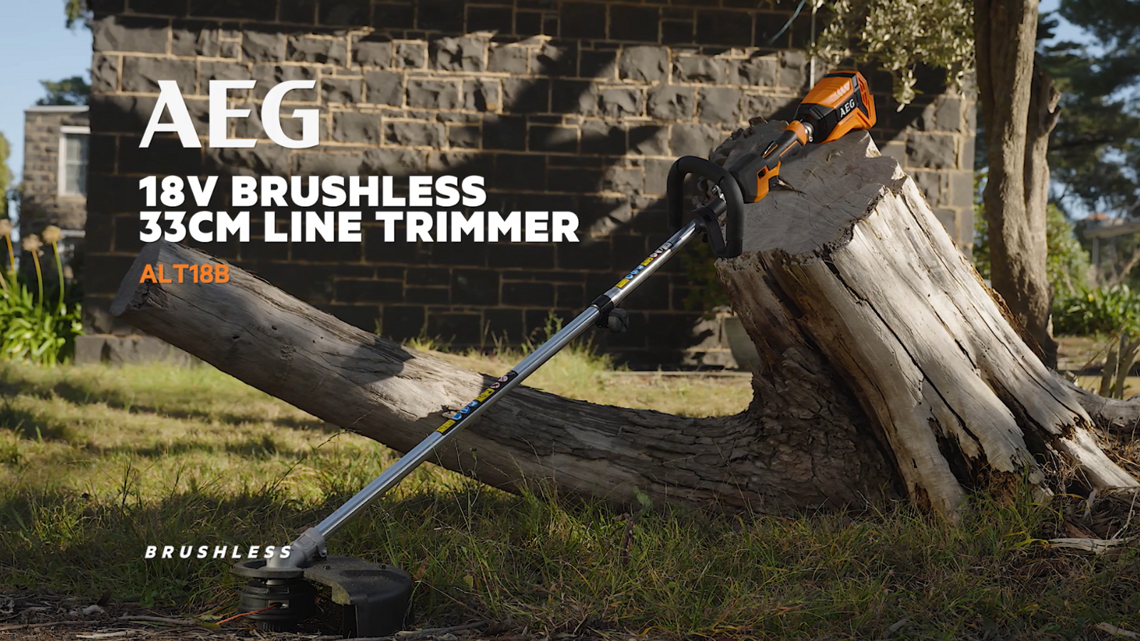 AEG 18V 33cm 4.0Ah Brushless Line Trimmer Force Kit