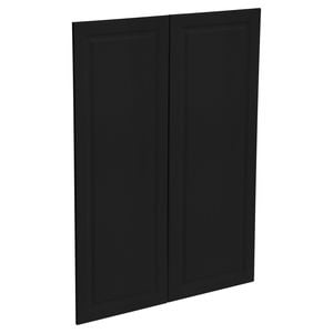 Kaboodle 900mm Black Olive Medium Heritage Pantry Door - 2 Pack