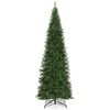 Costway 3.6M Artificial Christmas Tree Seasonal Holiday Decoration Hinged Xmas Tree w/2550 Branch Tips & 800 LEDs-Green