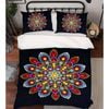 3D Colored Petals 60 Bed Pillowcases Quilt King Size