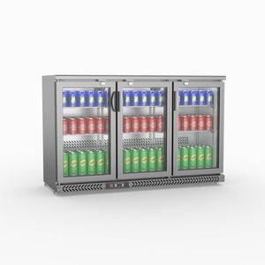 Thermaster Three Door Stainless Steel Bar Cooler  - Commercial Bar Fridges (sc316sg)