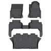 Vehiclab Toyota LandCruiser Prado 250 - 2024+ - 3 ROWS - 3D/5D All Weather Moulded Car Floor Mats