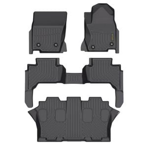 Vehiclab Toyota LandCruiser Prado 250 - 2024+ - 3 ROWS - 3D/5D All Weather Moulded Car Floor Mats