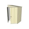 Build-a-Shed 1.5 x 0.8 x 2m Double Hinged Door Skillion Shed - Cream