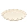 Emile Henry 33cm Ceramic Ruffled Tart Dish Clay White