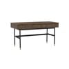 Modern Furniture HAMILTON Study Desk Oak & Acacia Veneer 140cm - Toffee
