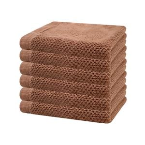 Angove 6pack Face Washer 33x33cm Woodrose