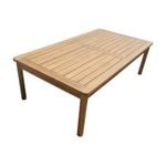 Denpasar Outdoor Coffee Table Solid Acacia Timber Wood Frame Natural
