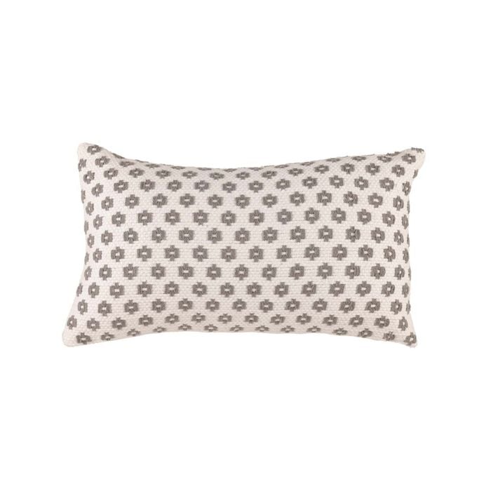 Accessorize Bedroom Collection 30cm x 50cm Grey Norah Filled Cushion