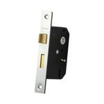 Sylvan 47mm Nickel Plate 3 Lever Mortice Lock
