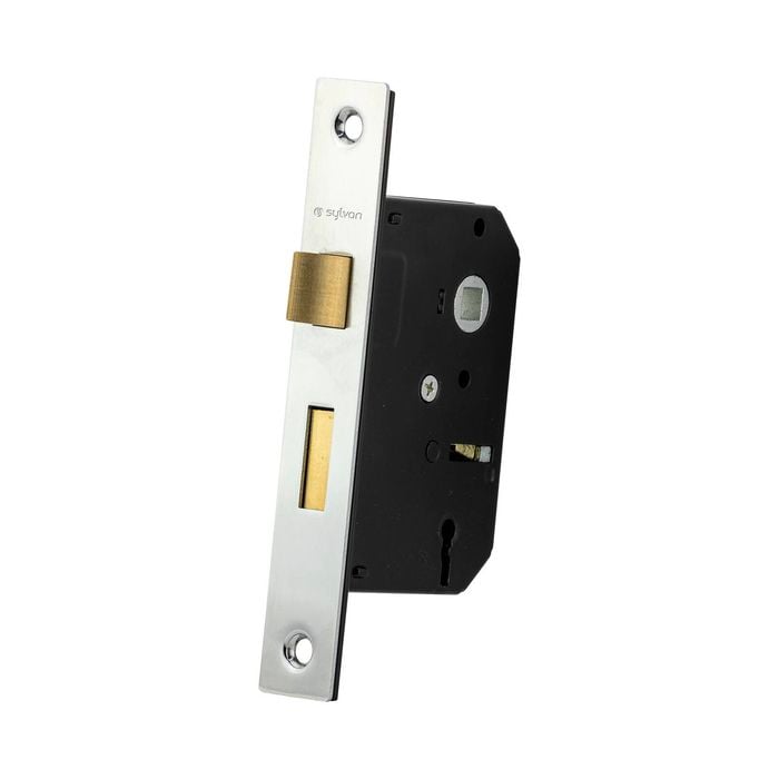 Sylvan 47mm Nickel Plate 3 Lever Mortice Lock