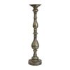 Metal 54cm Antiqued Pillar Candle Holder Stand Tabletop Display Decor Bronze