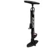Azur Alloy Clever Valve Floor Bike Pump With Gauge - Black