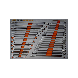 GEARWRENCH 31 Piece Combination Long Pattern Wrench Metric And SAE Set In EVA Tray