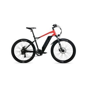 Valk Mx7 Electric Bike Medium Frame Mountain Ebike, Black And Red