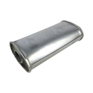 Redback 2-1/4" Performance Muffler Centre/centre - 5" X 3" Oval, 12" Long, Aluminised Steel