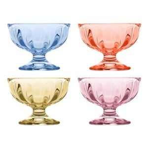 Porto Dessert Coloured Ice Cream Cups 130ml - Set of 4