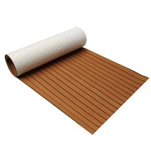 PriceDumb 240x90cm 5mm EVA Foam Boat Flooring Mat Marine Teak Decking Yacht Sheet Brown