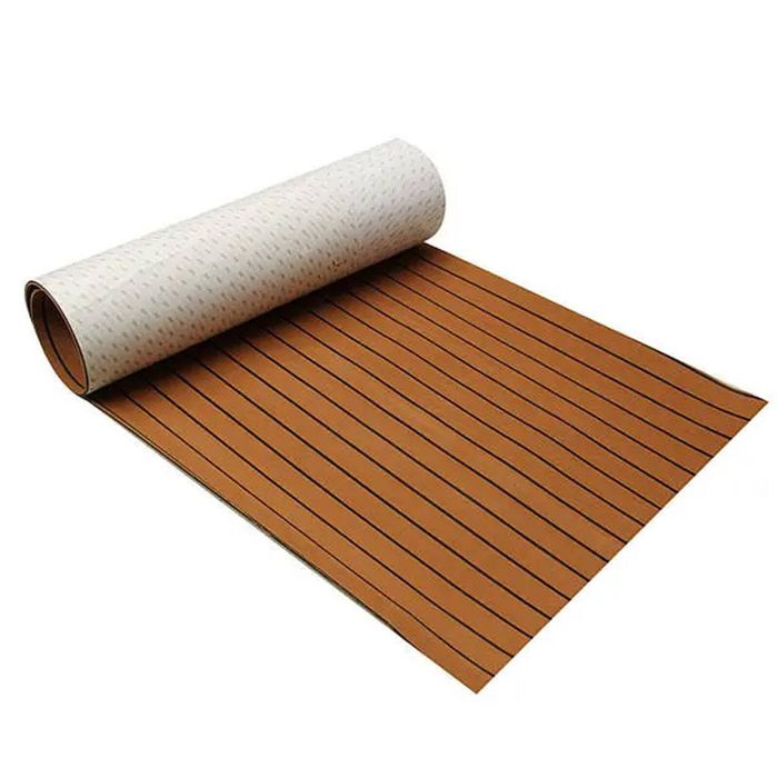 PriceDumb 240x90cm 5mm EVA Foam Boat Flooring Mat Marine Teak Decking Yacht Sheet Brown